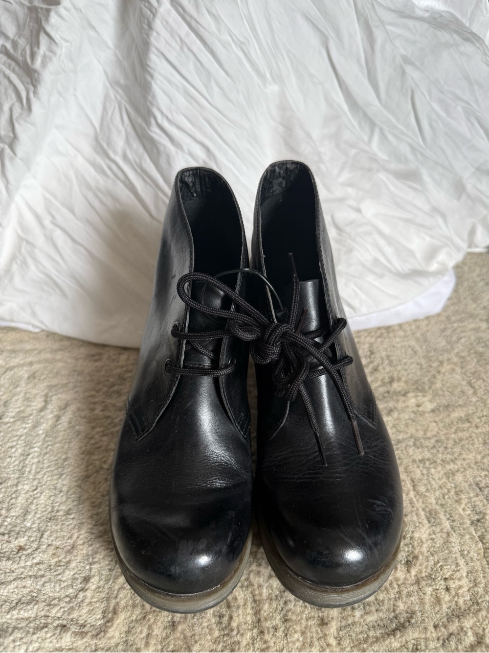 Dr. Martens Viviana Black Leather Lace-Up Ankle Booties-7